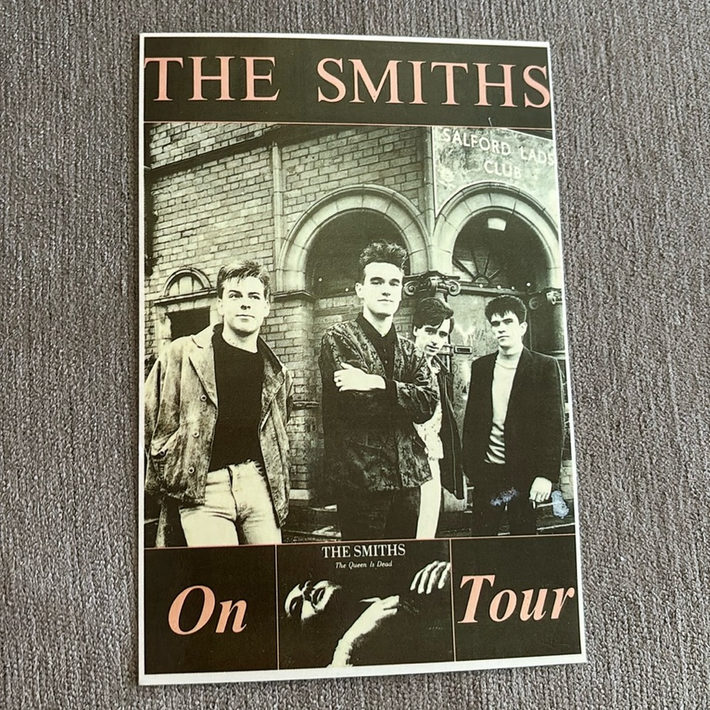 The Smiths The Queen Is Dead On Tour Vintage Postcard